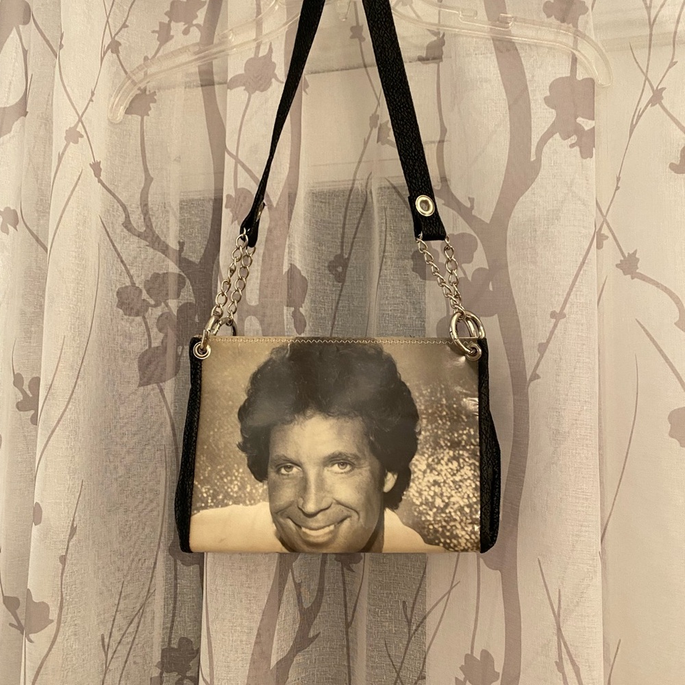 Handbag - collectible Tom Jones black and white photo handbag. Fun Xmas gift!